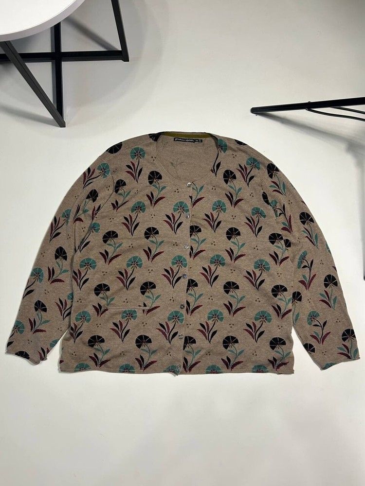 Gudrun Sjoden Cardigan Brown Womens Size XXL