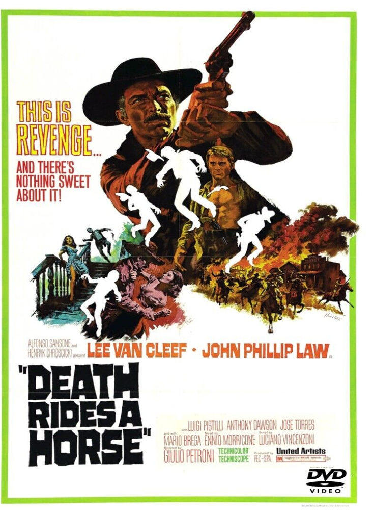 DEATH RIDES a HORSE DVD 1967 Western classic Film Lee Van Cleef John Phillip Law