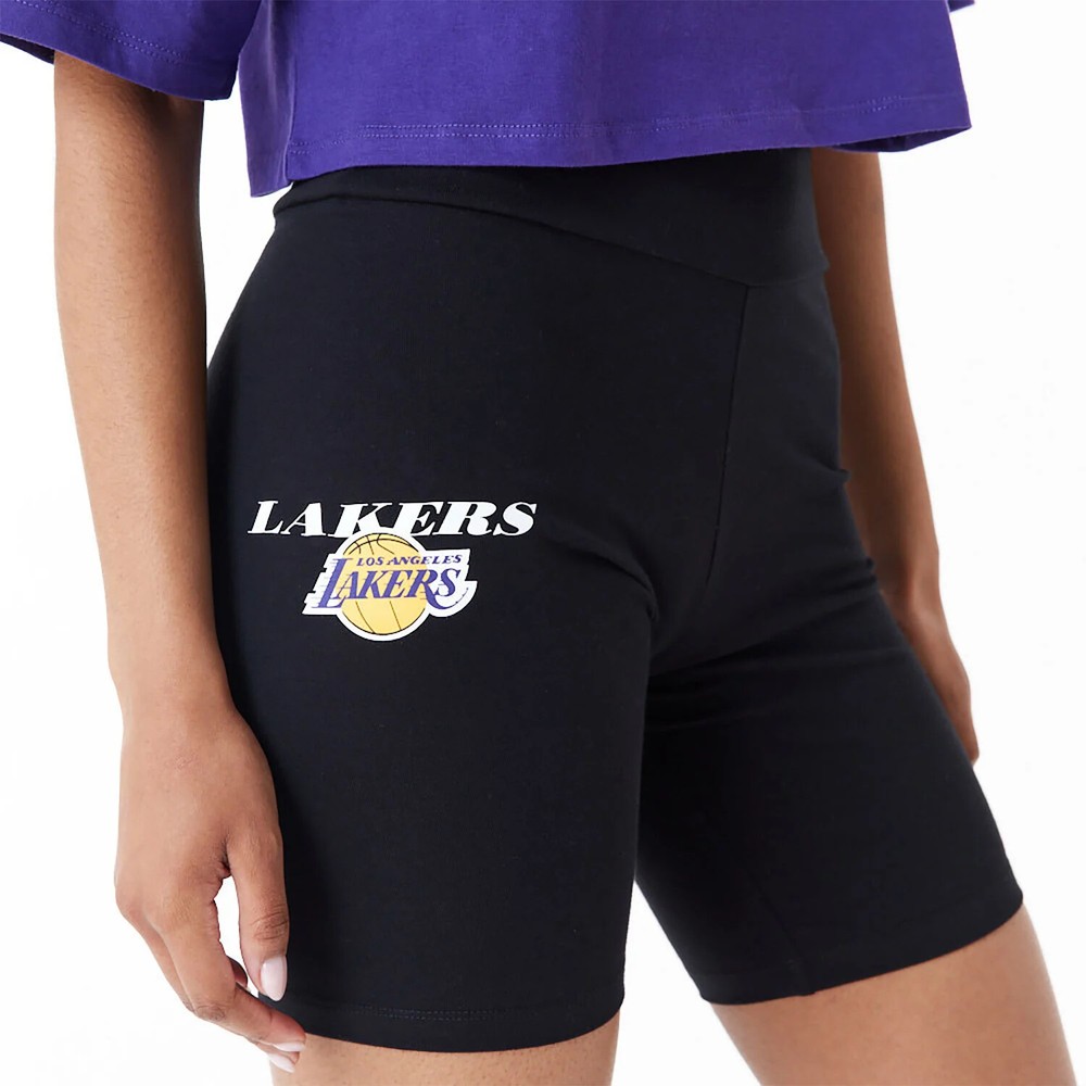 4800/643 New Era Basketball Los Angeles Lakers Cycling Shorts Women 60435349