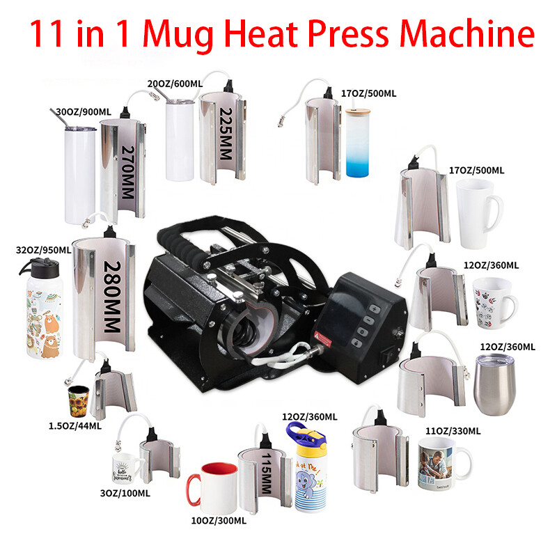 Tumbler Mug Heat Press Machine for Printing 1.5/3/11/12/17/20/30/32oz Blank Mug