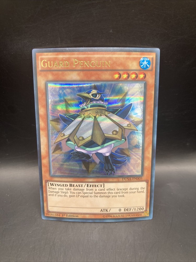 Guard Penguin DUSA-EN005 Duelist Saga 1st Edition Rare Trading Card