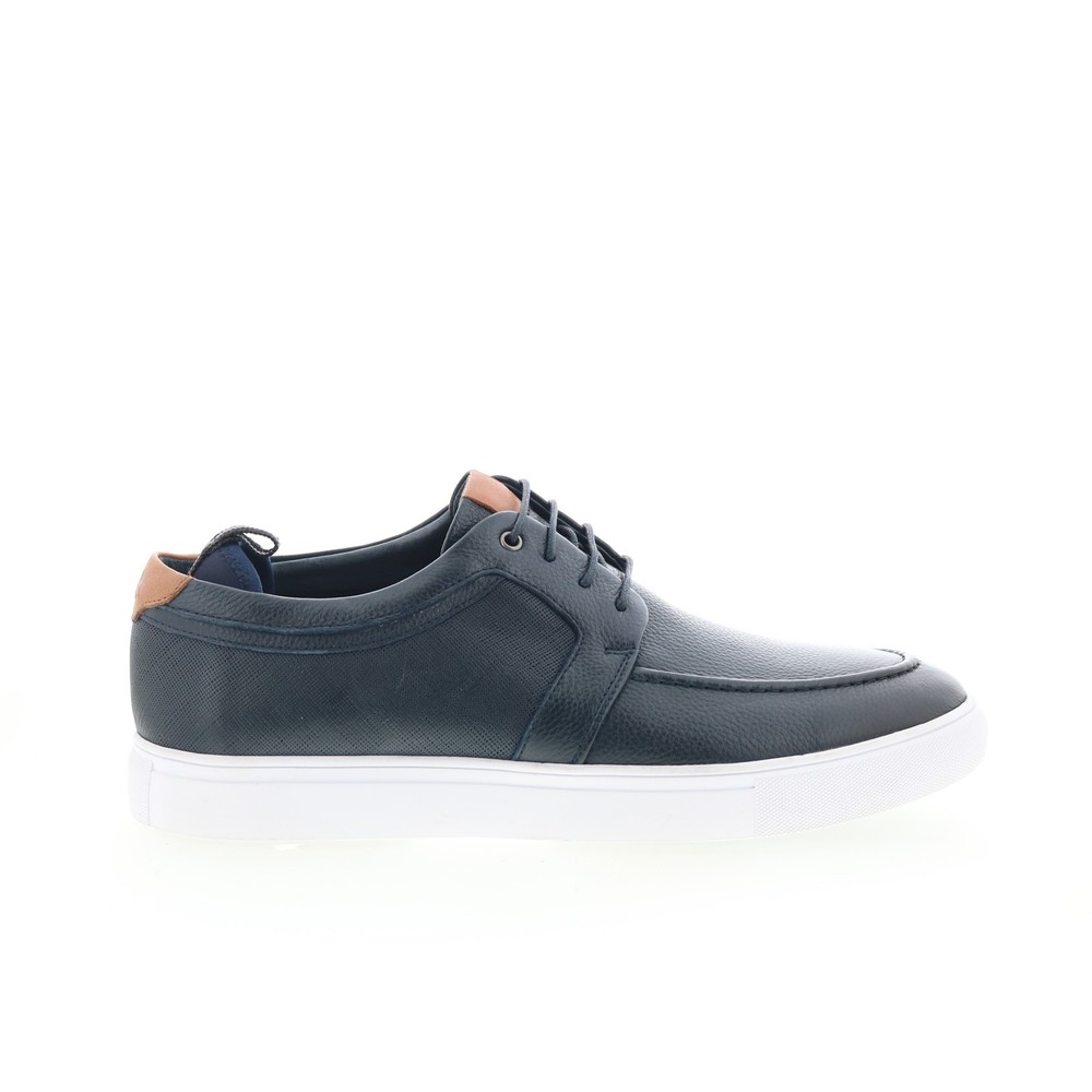 Robert Graham Basque RG5768L Mens Blue Leather Lifestyle Sneakers Shoes 9