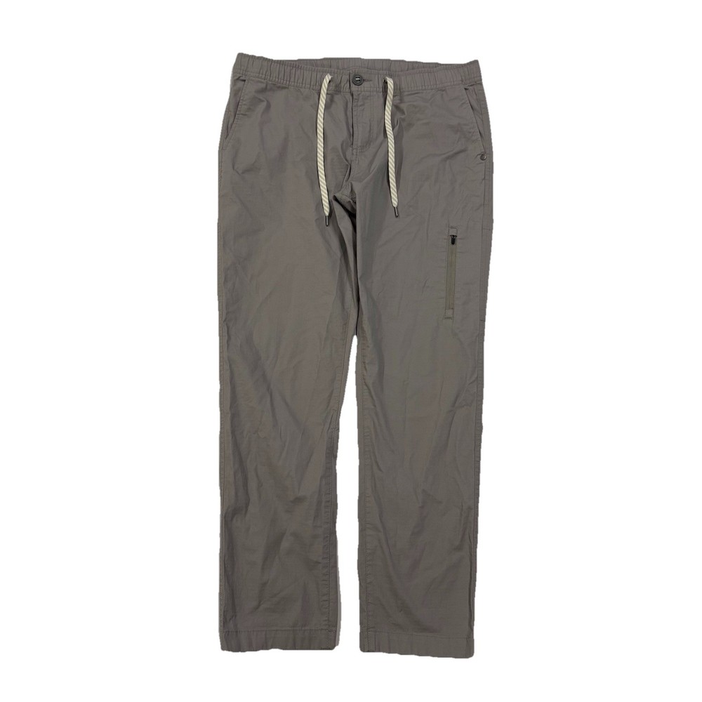 Vuori Womens Ripstop Hiking Pants Large Light Grey Organic Cotton VW401