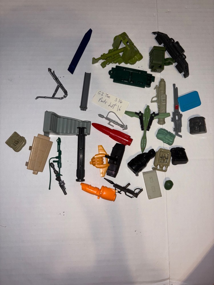 Vintage GI Joe 3.75 Action Figure Loose Parts & Accessories Lot 16
