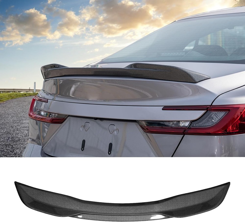 Spoiler Wing Trunk Spoiler Tail Lip Glossy Carbon For 2025 2026 Toyota Camry