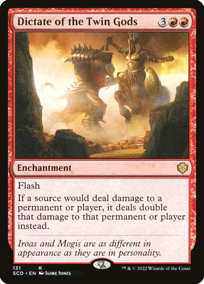 MTG Dictate of the Twin Gods (131/418) Starter Commander Decks LP