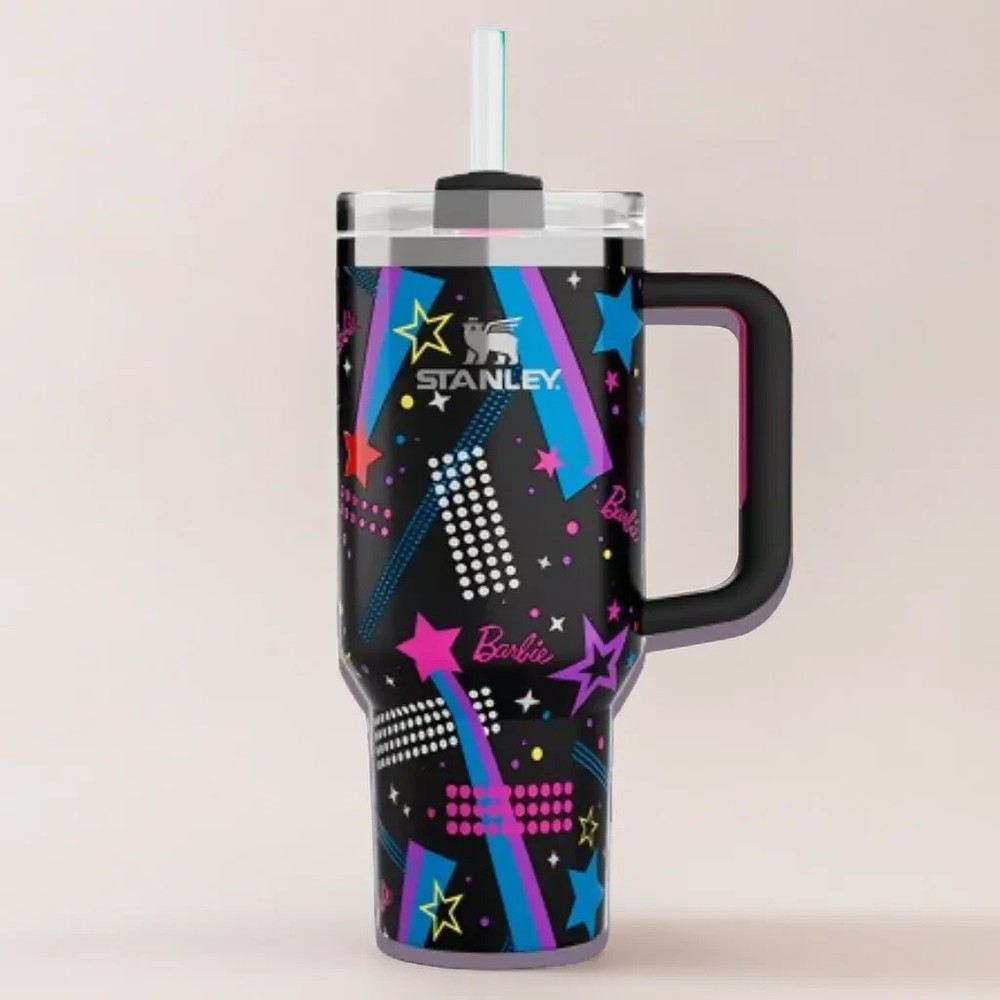 Barbie x Stanley Tumbler 40oz 80s Rockers Limited Edition Water Bottle