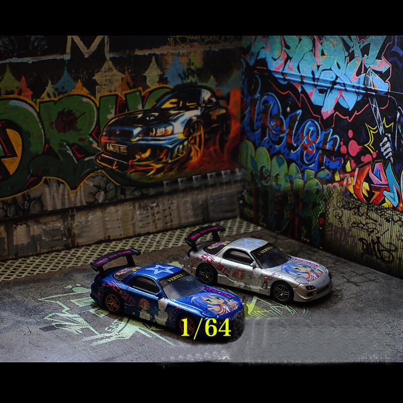 Diorama Model Car Display Parking Lot Scenery Vehicle Garage 1:64 Fast Ship US