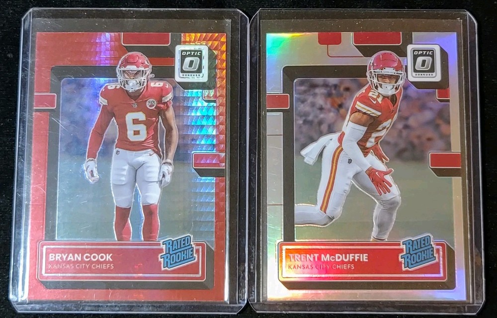 2022 Panini Donruss Optic Holo Red Hyper Rated Rookie Trent McDuffie Bryan Cook