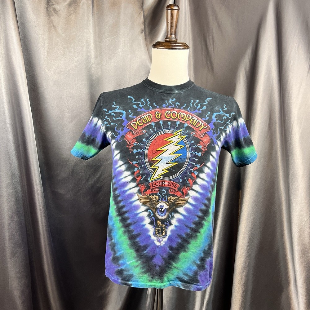 Grateful Dead 2015 Tour Shirt Dead & Company Tie Dye Small Retro Concert Tee