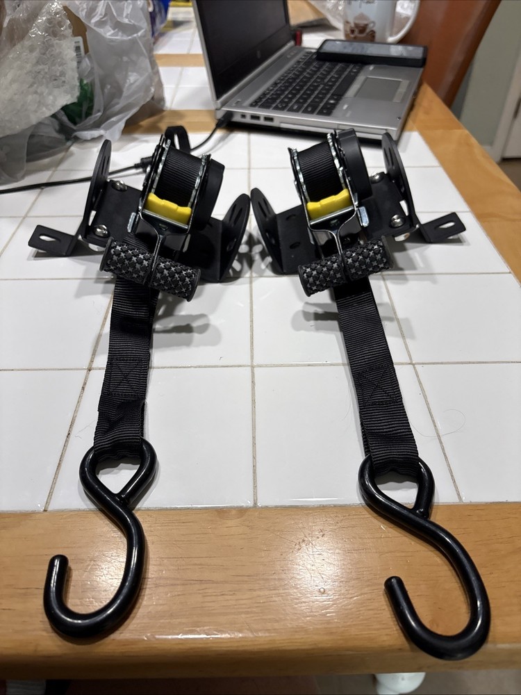 For 2022-2025 Ford Maverick Retractable Ratchet Straps Tie Down Straps 2PCS