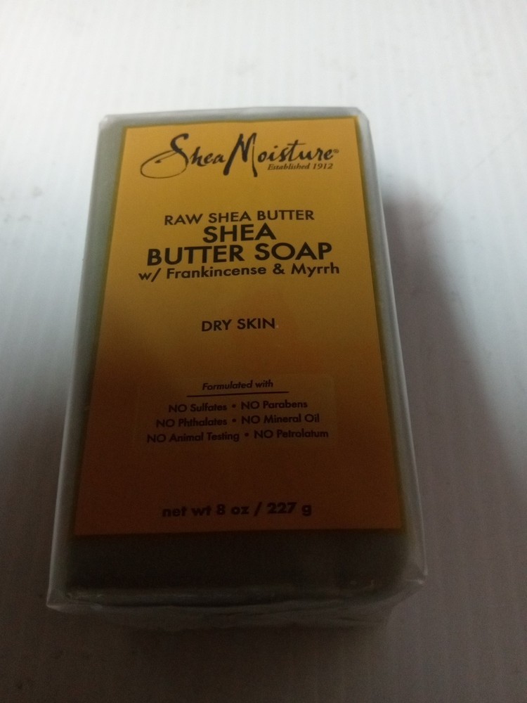 Organic Shea Butter Bar Soap with Frankincense & Myrrh – 8 oz