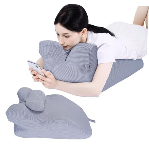 Memory Foam Face Down Pillow for Sleeping & Reading Support