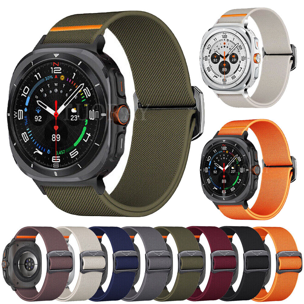 Sport Elastic Nylon Strap Wrist Band Bracelet For Samsung Galaxy Ultra 47mm New