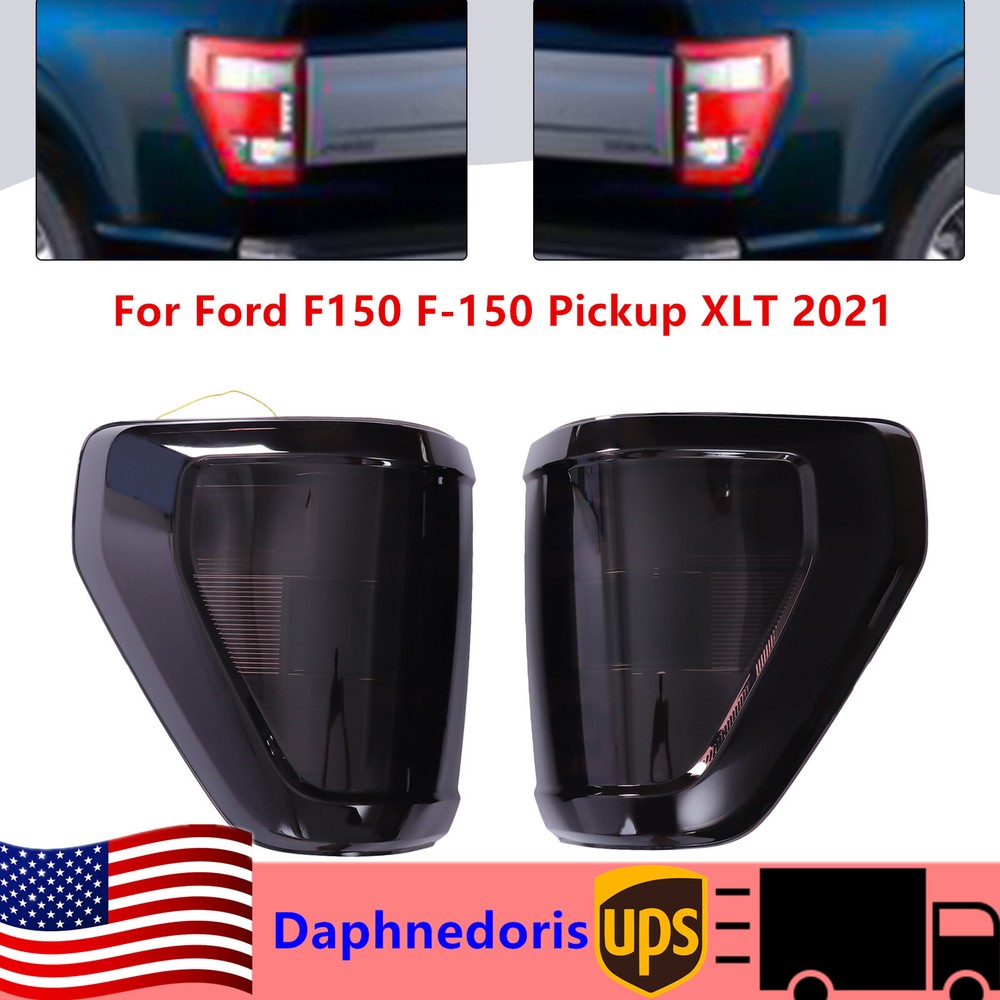 Smoked LED Tail Light Brake Lamp for 2021 Ford F150 XLT Pickup  