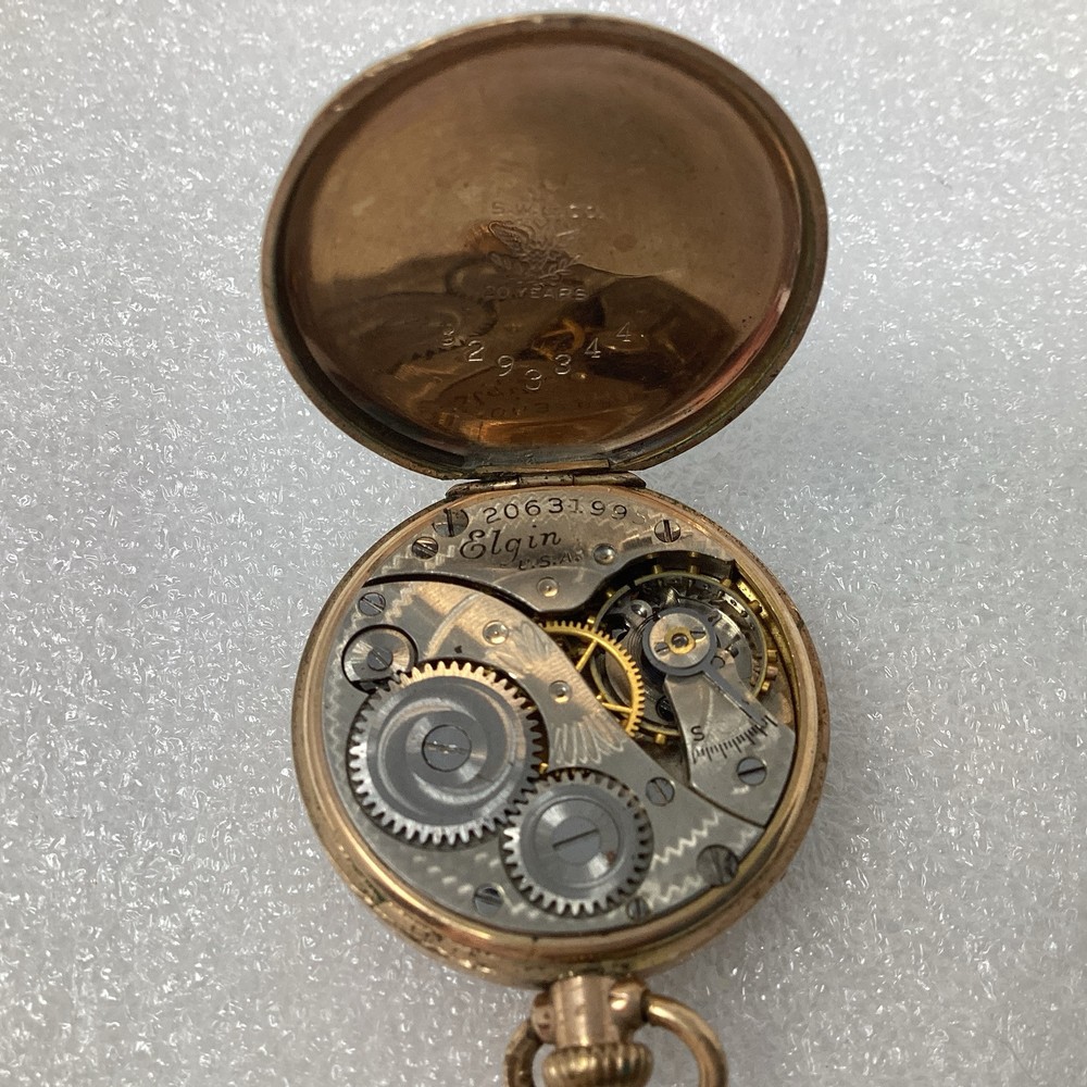 Vintage Elgin Running PW44 Antique Pocket Watch