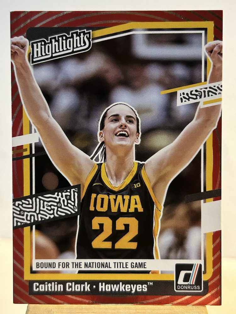 2024 Panini Caitlin Clark Collection Red Foil Highlights #H9 Bound For Title ￼