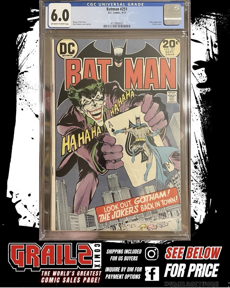 Batman #251 CGC 6.0 1973 Neal Adam’s Batman