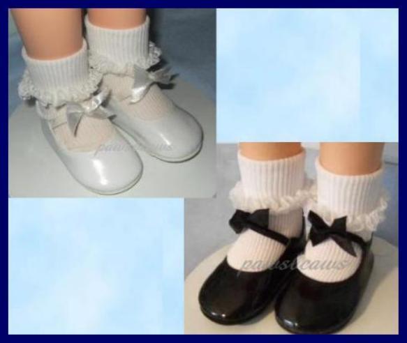 Save 20% on 2-Pair 3-3/4 x 1-5/8 Inch Doll Bow Shoes for Charmin Chatty