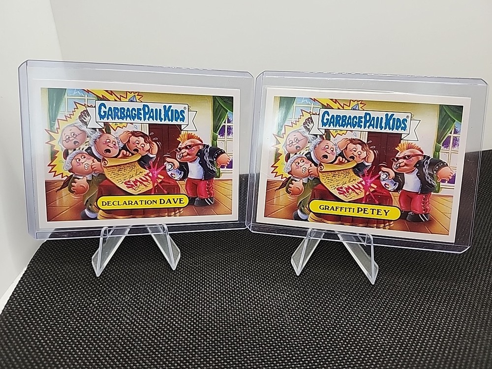 Vintage Garbage Pail Kids Card Featuring Declaration of Independence Spoof