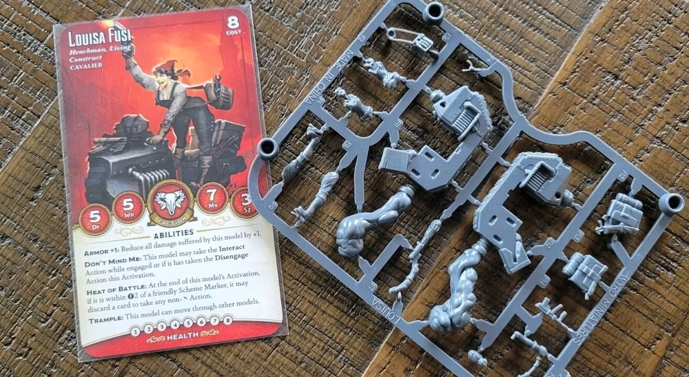 Malifaux Louisa Fusi Cavalier Model