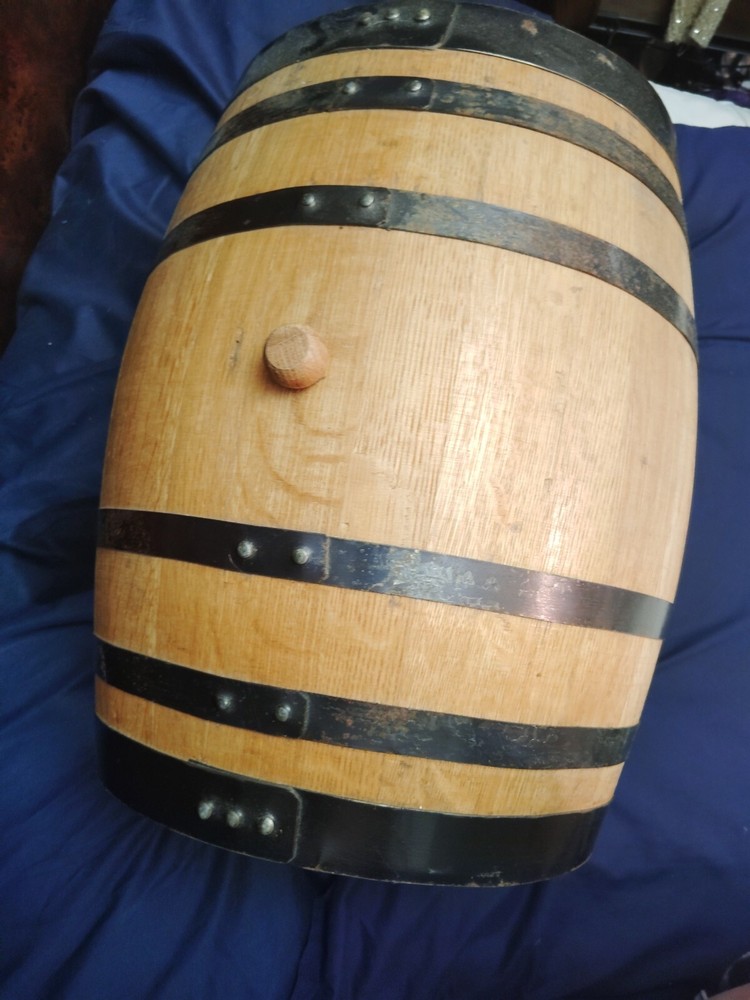 Miniature 1:12 Scale Wooden Dollhouse Keg with Stand and Tap