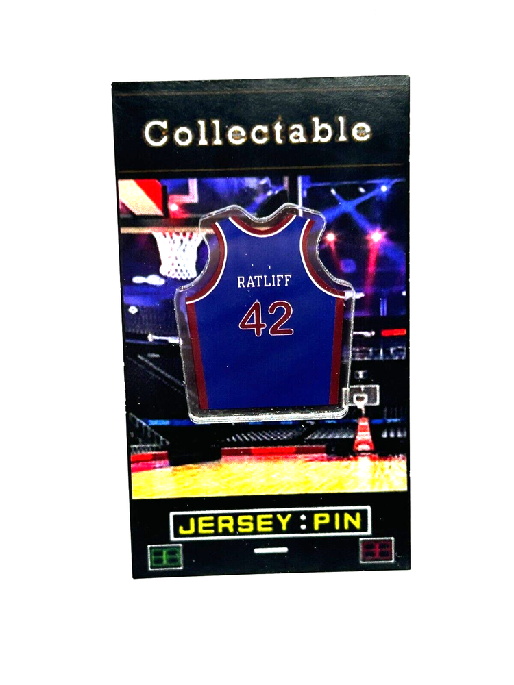 Detroit Pistons Theo Ratliff jersey lapel pin-RETRO Collectable-FREE SHIP