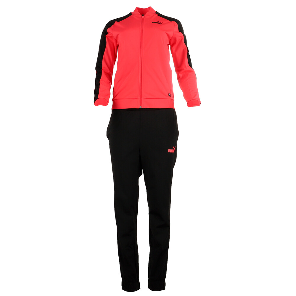 Puma Baseball Tricot Tracksuit 2 Pc Set Womens Pink Casual Tops 84713135