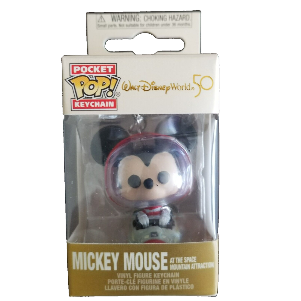 Funko Pocket Pop Walt Disney World 50th Mickey Mouse Space Mountain Keychain