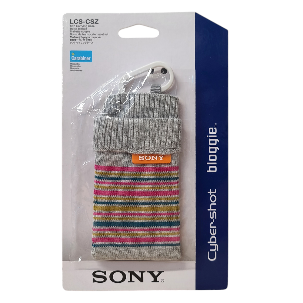 Sony Sock-Like Case - Gray with Multi-Color Stripes