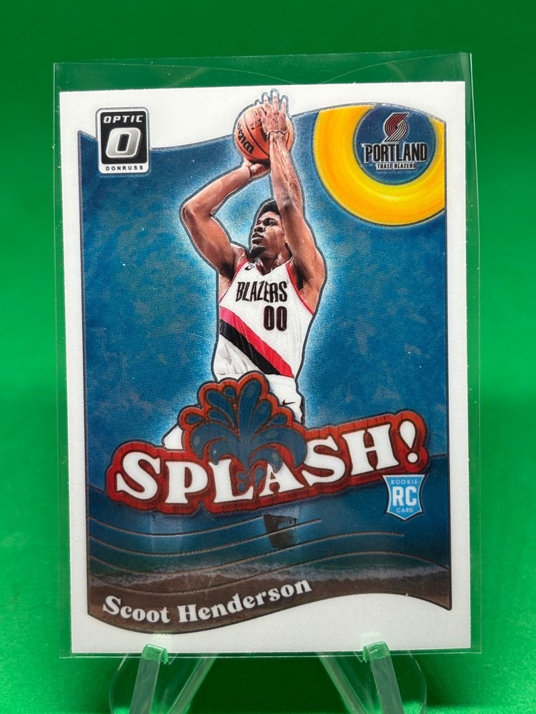 2023-24 Donruss Optic #15 Splash! RC Scoot Henderson Portland Trail Blazers