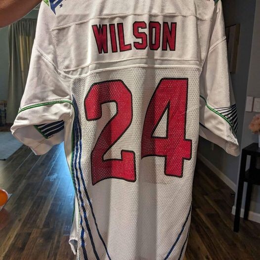 Wilson #24 Cardinals NFL Superbowl Jersey Small (Reebok)