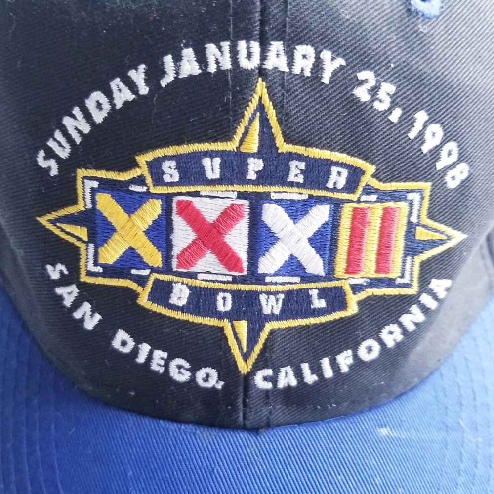 Vintage 1998 Super Bowl XXII Snapback Trucker Hat Broncos Packers NFL Dad Cap