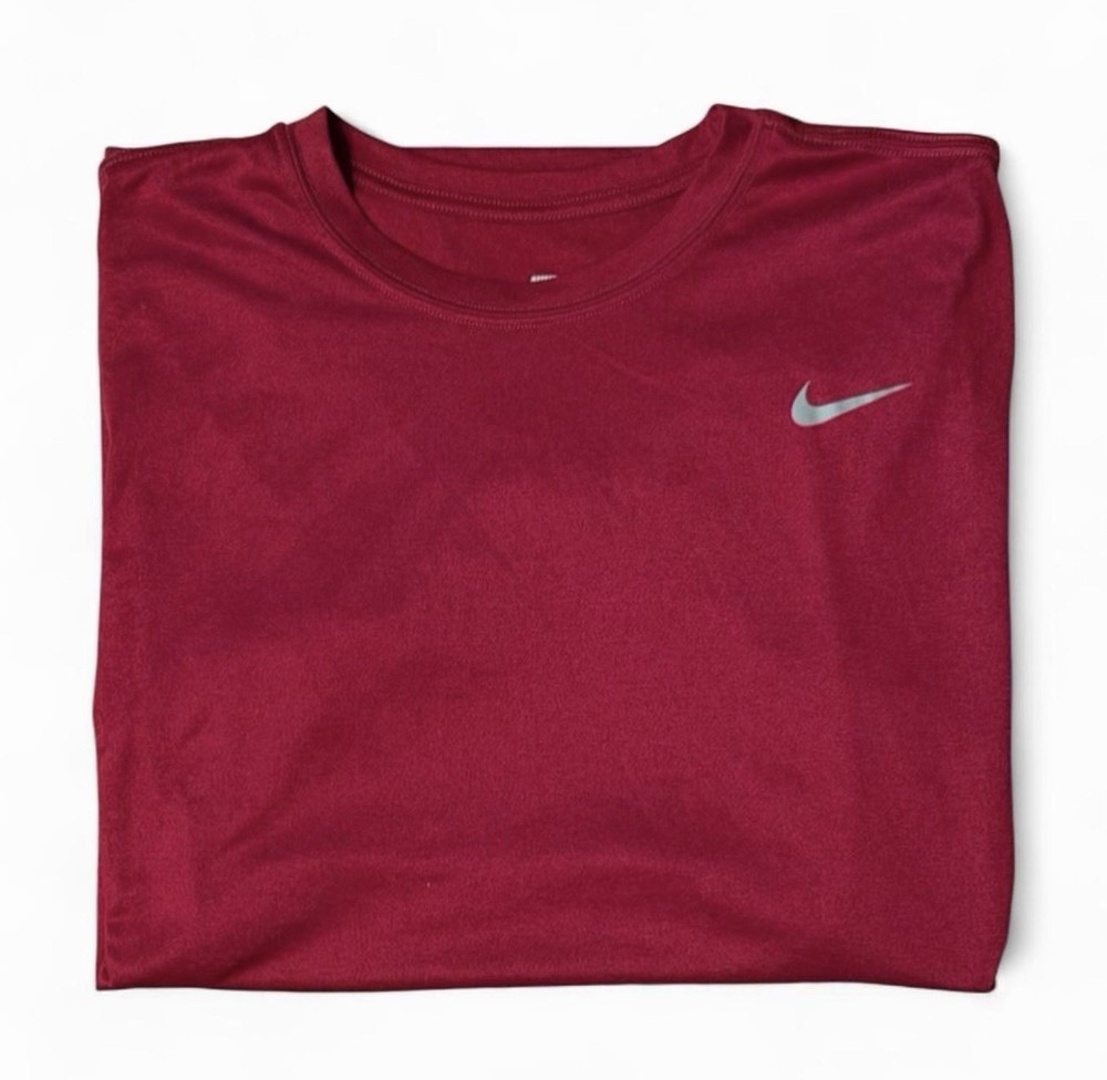 Nike Dri-FIT T Shirt Mens XXL Red Athletic Gym Training Swoosh Logo