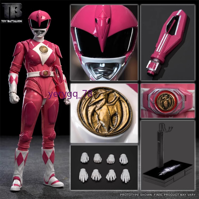New Power Rangers Pink Pterosaur 1/6 Action Figure TB017 In Stock
