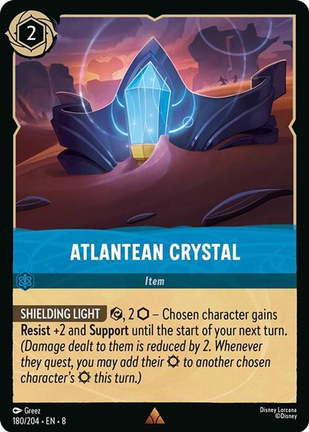 Lorcana Atlantean Crystal (180/229) Ch. 08 Reign of Jafar NM