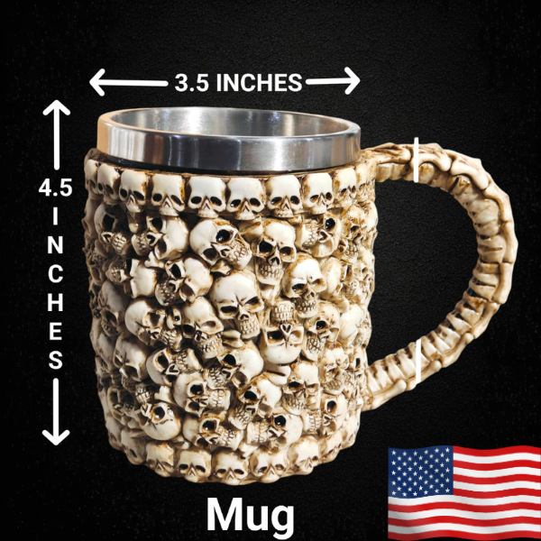 Seasonal Unique Emboss Mug Hello Win Skull Mug 2024-image