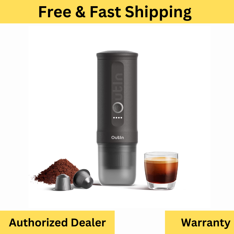 OutIn Nano Portable Espresso Coffee Maker Self-Heating USB-C Car Camping Travel
