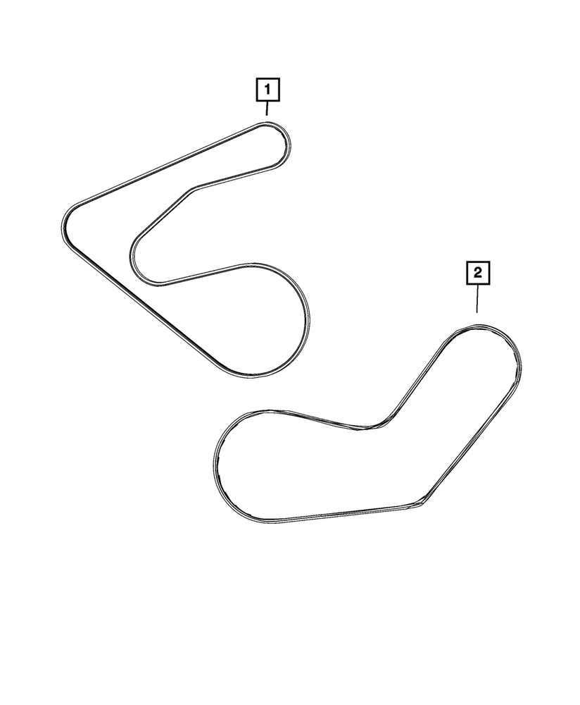 Genuine Mopar Serpentine Belt 68488245AA