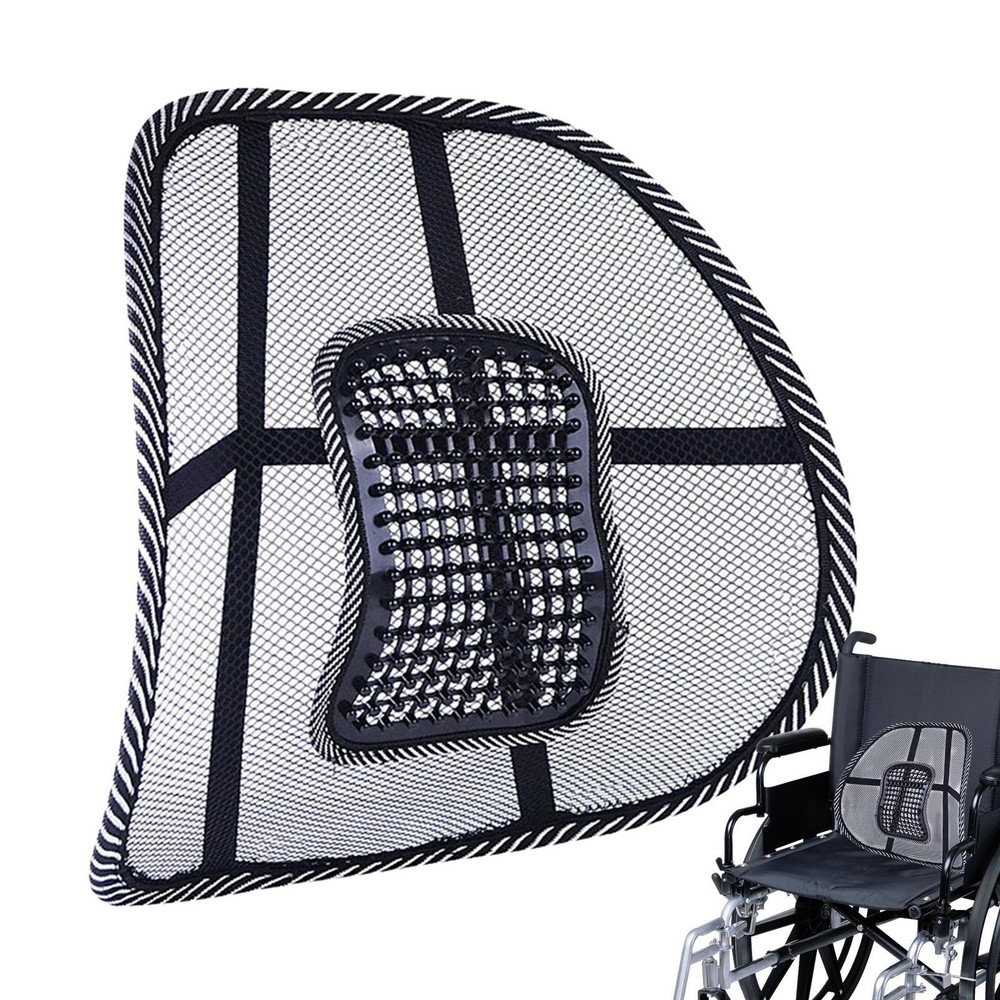 Mesh Back Lumbar Support Vent Waist Cushion for Car Truck Seat Office Home Chair