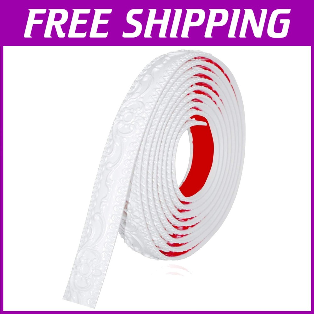 Flexible 16.4ft Self-Adhesive Waterproof Wall Trim for Home Decor