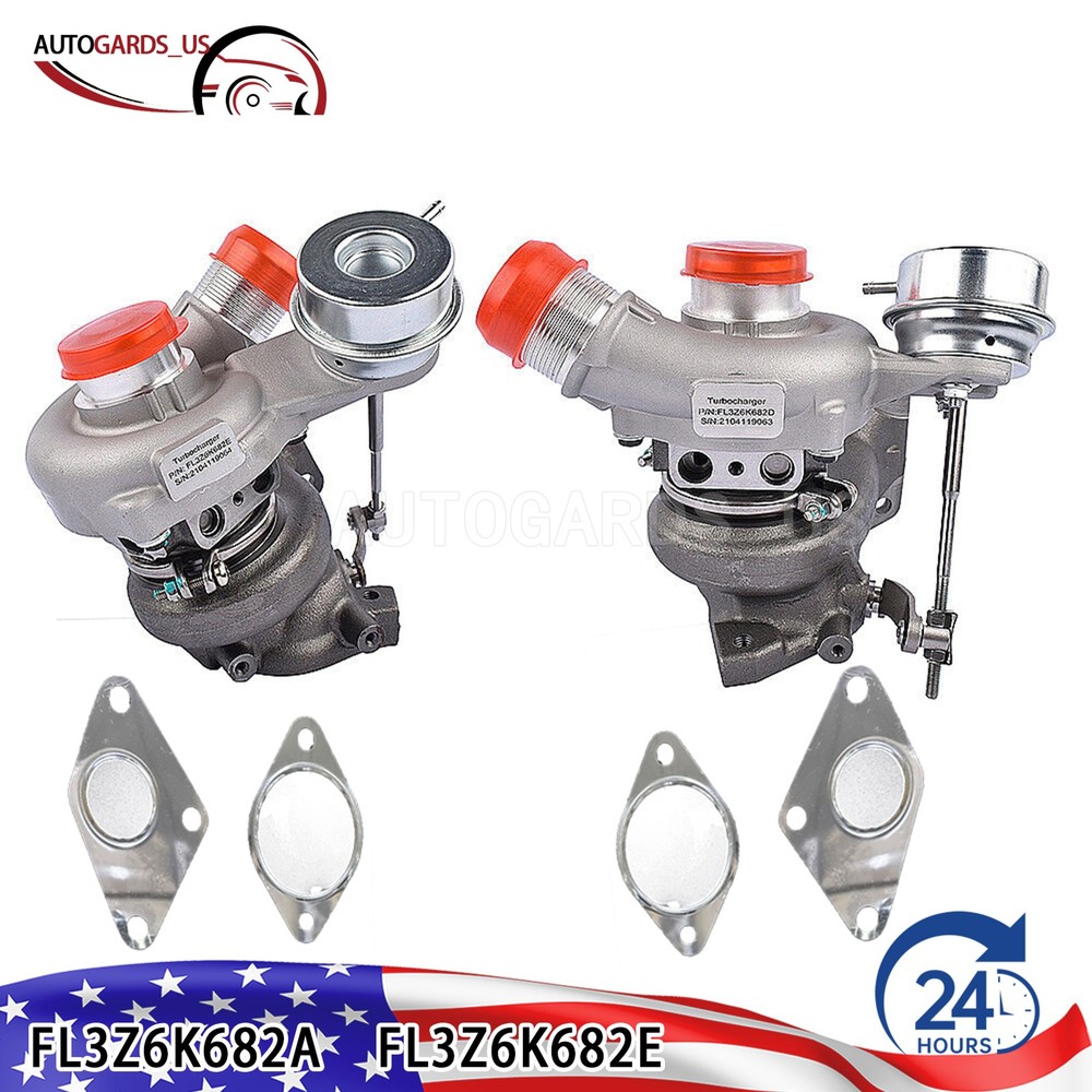 Left+Right Side Turbo Turbochargers for 2015-2017 Ford F-150 2.7L V6 Engines