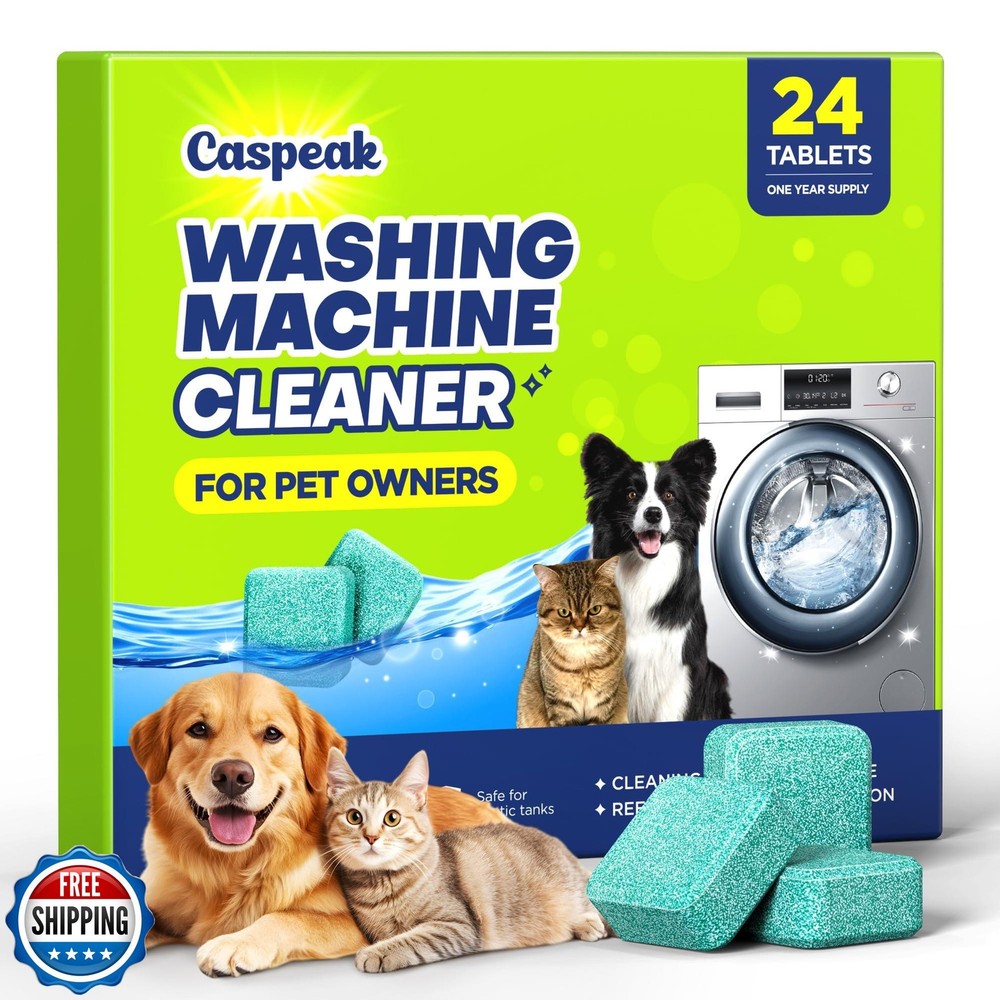 Deep Cleaning Washing Machine Cleaner Tablets for Odor and Pet Hair Removal