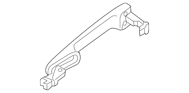 Genuine Mazda Outside Door Handle Part TK49-59-41XC-PR
