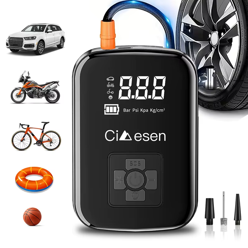 Fastest Electric Car Pump For Roadside Assistance Rechargeable Air Compressor