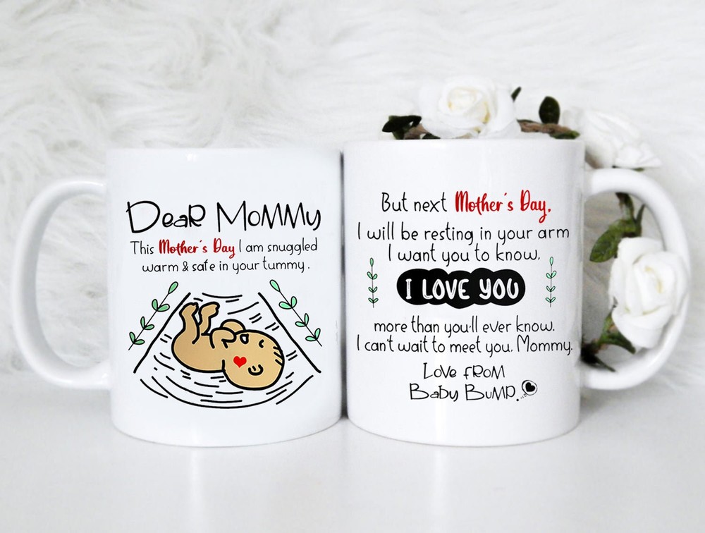 Personalized Mother's Day Gift I'll Be Snuggled In Your Tummy But Next Mother's