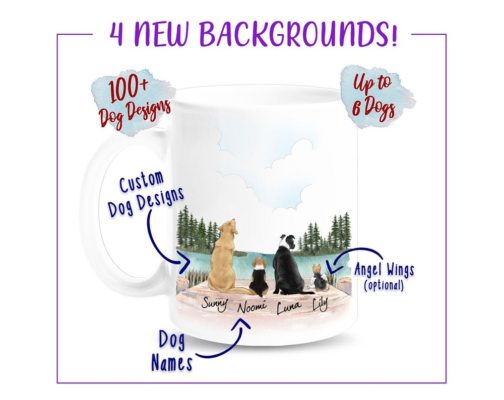 Custom Dog Lover Mug for Dog Moms and Dads - Personalize Your Pet Mug in Lake Forest  