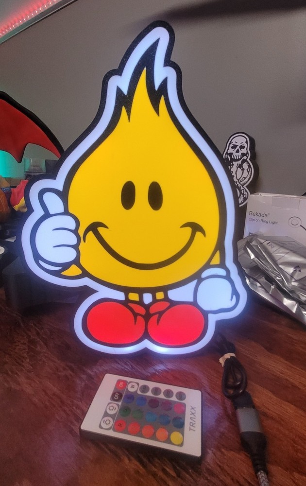 Flame Boy World Industries LED Light Box Skateboard Light