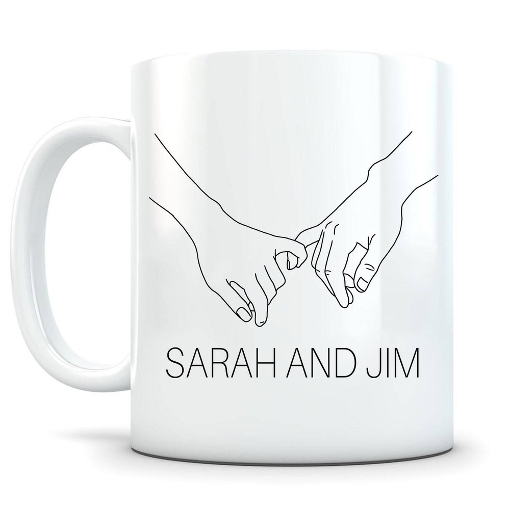 Couple Hands Mug Personalized Gift For Him Custom Gift For Women Gift For