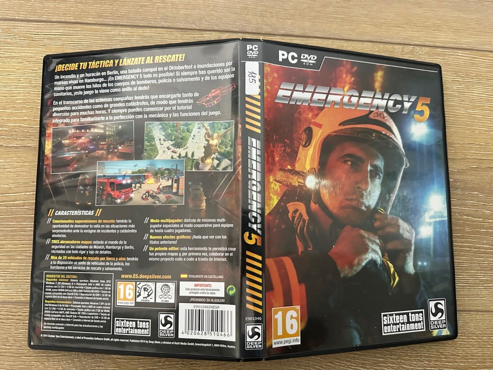 Emergency 5 PAL English Espana FREE REGION PC CIB